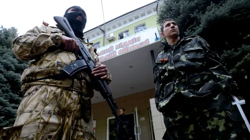 Trei ofițeri ucraineni au fost „arestați de către rebeli la Slaviansk