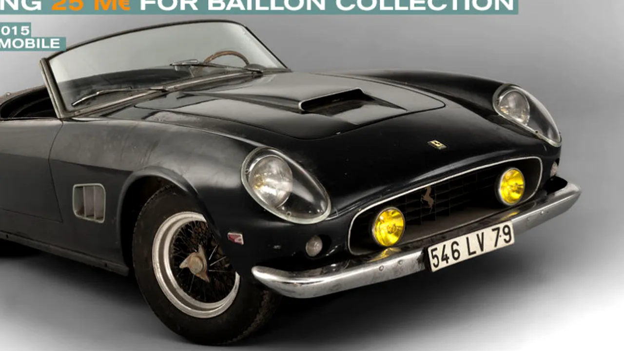 Prețul incredibil cu care a fost vândut un Ferrari care i-a aparținut lui Alain Delon. Mașina  fost găsită într-un garaj, din greșeală