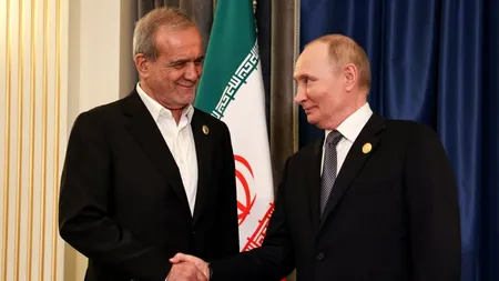 RUSIA își extinde cooperarea strategică cu IRANUL în toate domeniile. Kremlinul denunță „presiunea excesivă” a Occidentului
