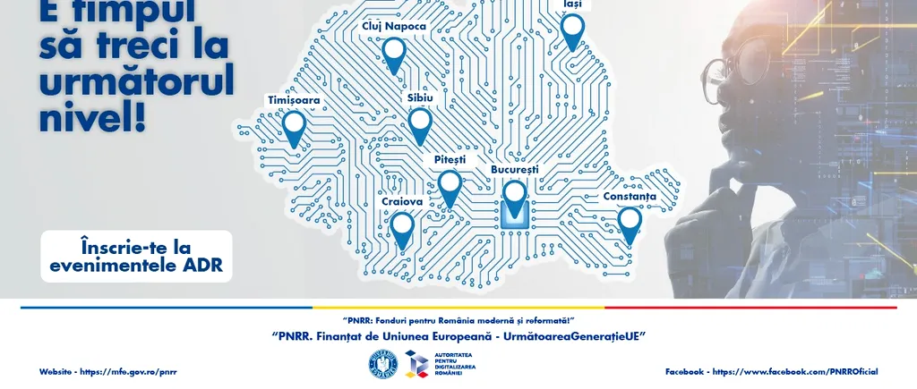 Când și unde au loc evenimentele regionale organizate de ADR pentru promovarea proiectului „Competențe în tehnologii avansate pentru IMM-uri”