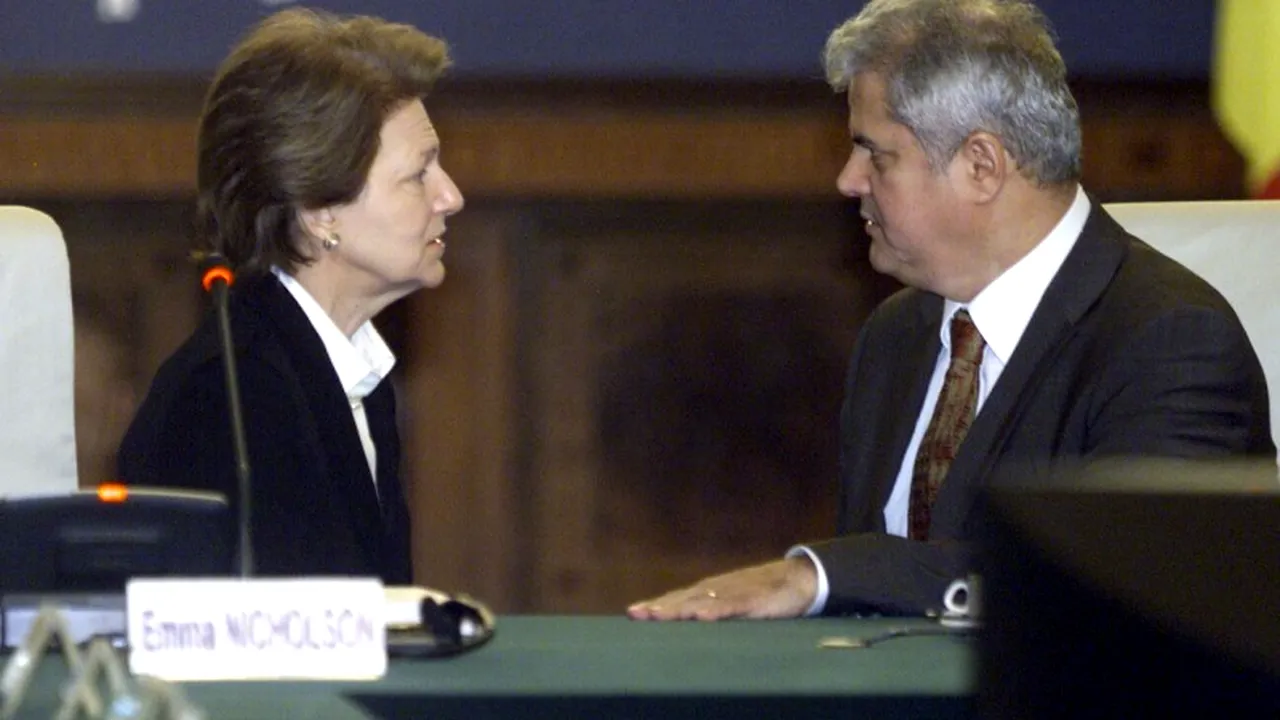 Emma Nicholson a intrat la Jilava, în vizită la Năstase