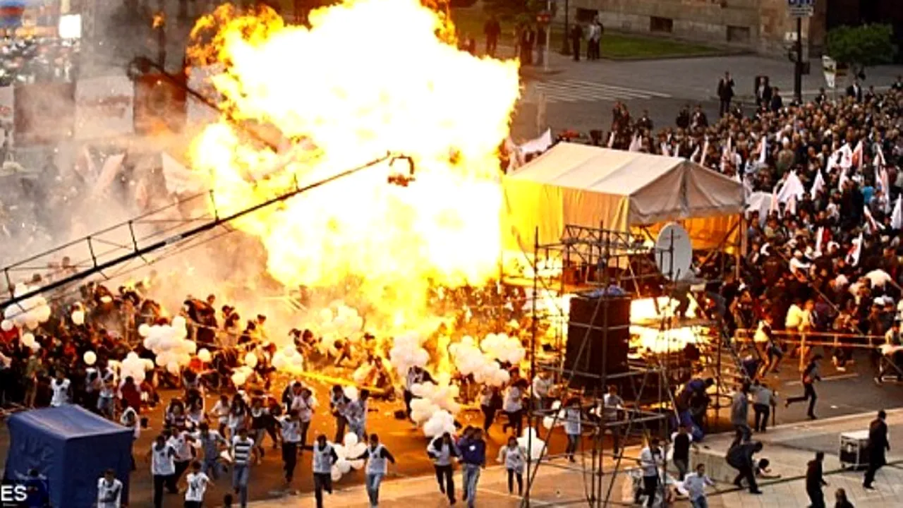 Peste 140 de persoane au fost rănite în Armenia, după ce mai multe baloane cu gaz au explodat în timpul unui concert