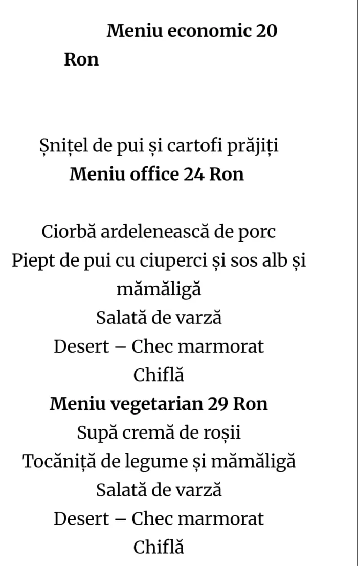 Sursă foto: site restaurant Palatul Parlamentului
