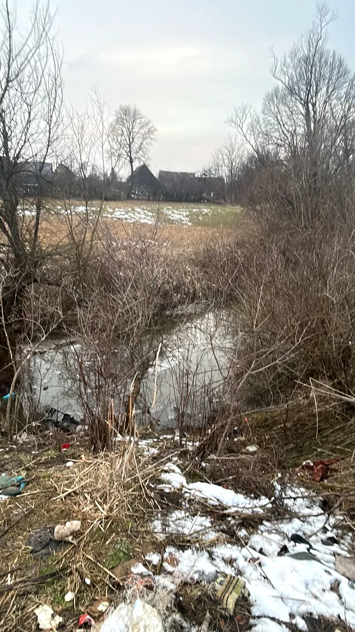 pârâul în care a căzut fetiță de doar 6 ani.