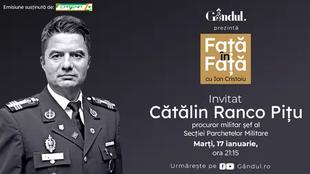 ‘’Față în față cu Ion Cristoiu’’ începe marți, 17 ianuarie, de la ora 21.15
