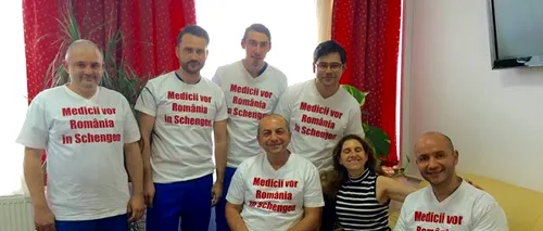 Soția ambasadorului Olandei, într-o fotografie impresionantă, alături de medicii români: Medicii vor România în Schengen