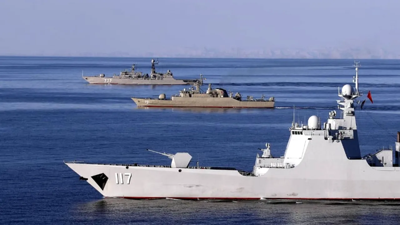 Rusia, China și Iran desfășoară EXERCIȚII MILITARE comune în Golful Oman: „Manevrele vor injecta energie pozitivă la stabilitate și pace”
