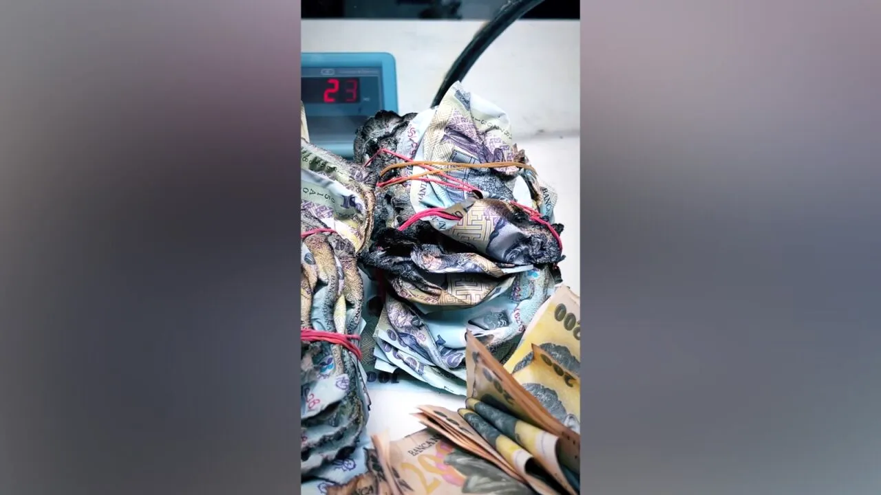 VIDEO | Inedit: Un român a mers cu mai multe teancuri de bancnote topite la BNR. Ce răspuns a primit