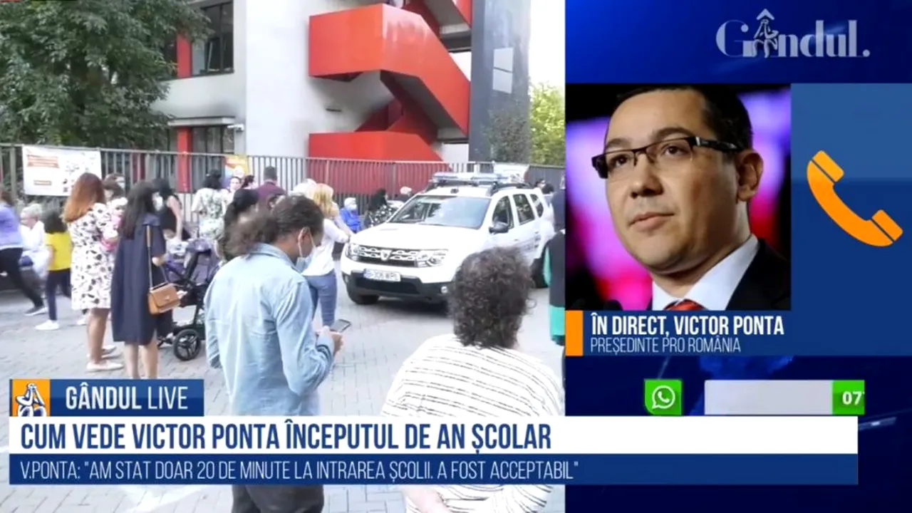 Victor Ponta, în direct la Gândul Live: „Învățământul public, în responsabilitatea Guvernului. Este o fugă de răspundere!”
