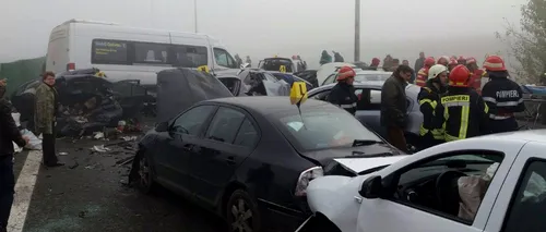 Accident grav pe Autostrada Soarelui: 4 morți și 56 de răniți. Toate spitalele din București au fost alertate. UPDATE
