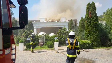 Incendiu puternic la un salon de evenimente din Otopeni. Flăcările se vedeau din Centrul Capitalei (VIDEO)