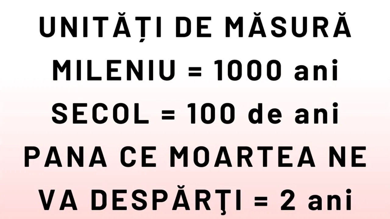 BANCUL ZILEI | Unități de măsură