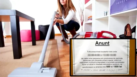 Amendă de 1.500 de lei dacă locuiești la bloc, în România, și dai cu aspiratorul între aceste ore