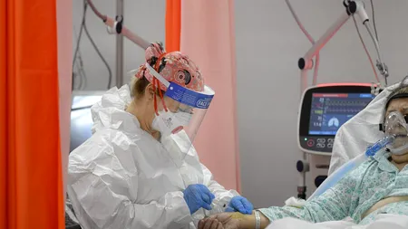 Nouă paturi ATI libere la nivel naţional pentru bolnavii de COVID-19