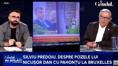 Fostul șef al spionilor descifrează pozele de la Bruxelles. Predoiu: Pahonțu nu avea ce să caute acolo