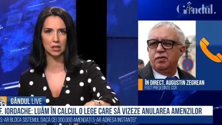 CONTESTAȚII. Cum ne afectează decizia CCR privind amenzile din starea de urgență? Augustin Zegrean, la Gândul Live: „După ce s-a scris procesul verbal, ăla este, numai justiția poate să-l anuleze”