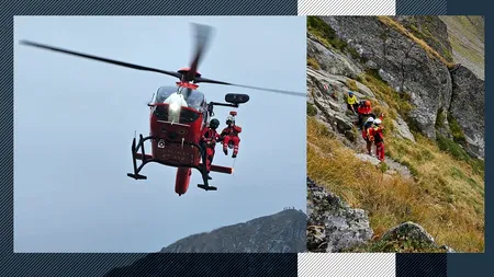 Misiune spectaculoasă. O alpinistă a fost salvată de la 