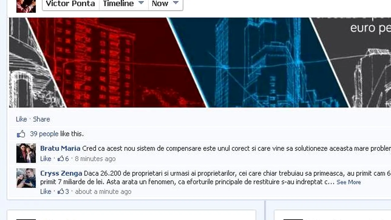 Ponta își cere scuze pe Facebook: 