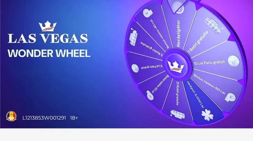 Wonder Wheel Las Vegas Casino: premii de peste 1.300.000 lei în mai puțin de o oră (P)