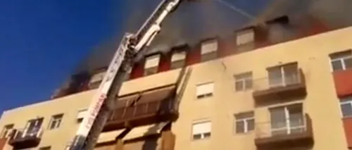 Șase apartamente au fost distruse în urma incendiului de la blocul din 1 Decembrie