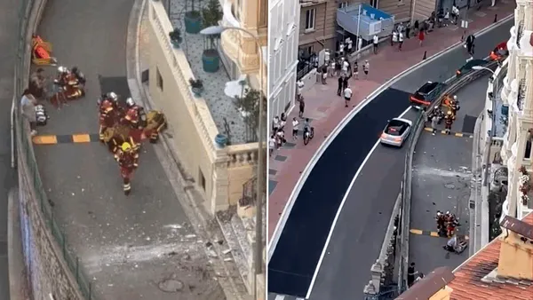 Noi imagini de la atentatul din Monaco. Localnicii au surprins momentul în care oligarhul ucrainean și soția sa au fost scoși pe brațe de pompieri