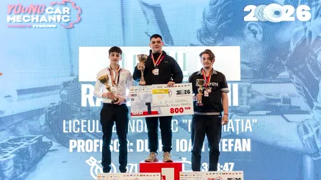 Un elev din Sighetu Marmației a câștigat competiția Young Car Mechanic. Raul Dobroni a devenit cel mai bun tănâr mecanic din țară
