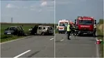 Tragedie în Timiș. O femeie a murit, după ce mașina în care se afla a explodat, în urma unui accident