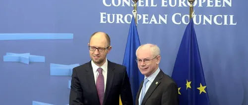 Iațeniuk: Partea politică a Acordului de asociere Ucraina-UE se semnează pe 21 martie