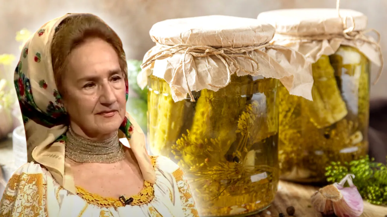 Rețetă de castraveți murați crocanți și delicioși. Ce adaugă Sofia Vicoveanca în borcan pentru ca murăturile să reziste peste iarnă