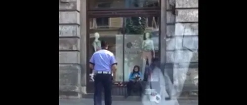 Un polițist a văzut o bătrână vânzând flori pe Magheru. Gestul pe care l-a făcut imediat l-a  transformat în vedetă pe Facebook. Un milion de oameni au văzut imaginile. VIDEO