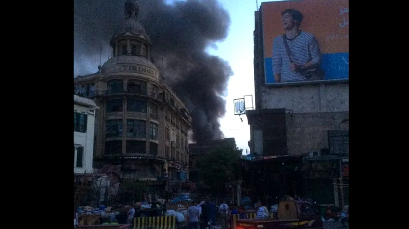Incendiu puternic în Cairo. Cel puțin 81 de oameni au fost răniți