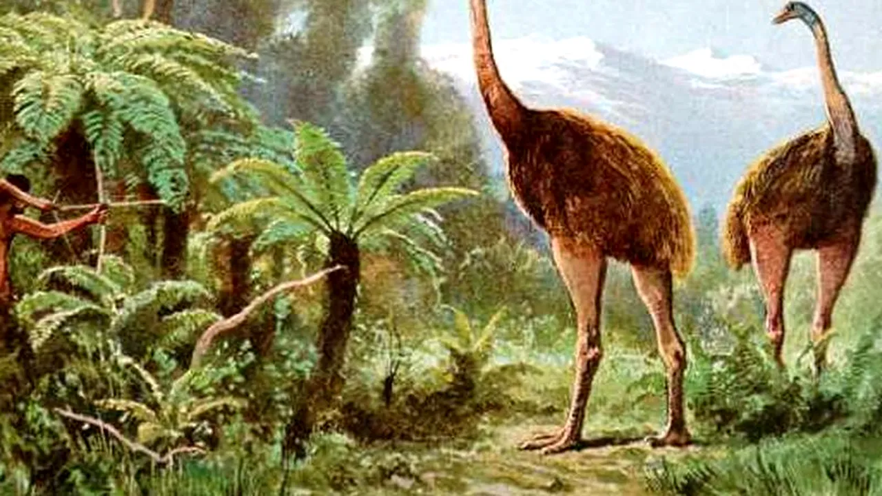 Păsările uriașe Moa au dispărut din cauza vânătorii excesive