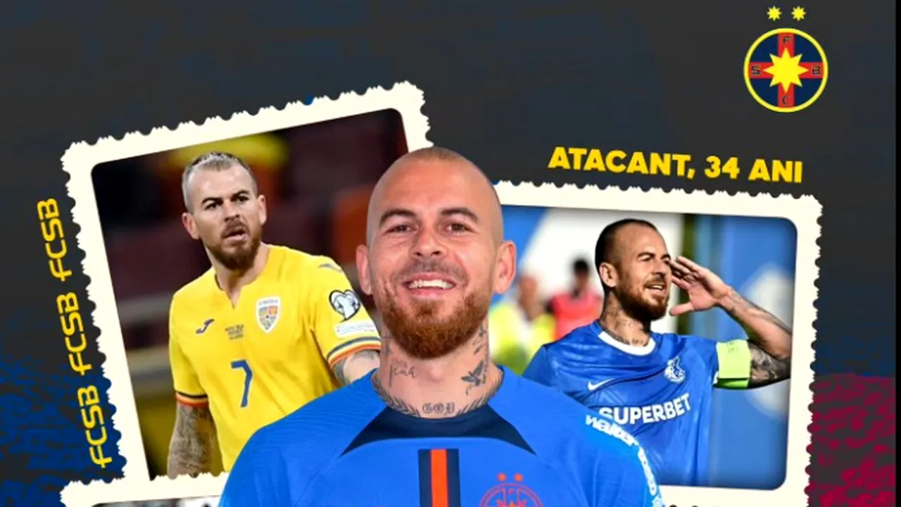 E OFICIAL: Denis Alibec în tricoul celor de la FCSB! Gigi Becali mută zilnic pe piața transferurilor