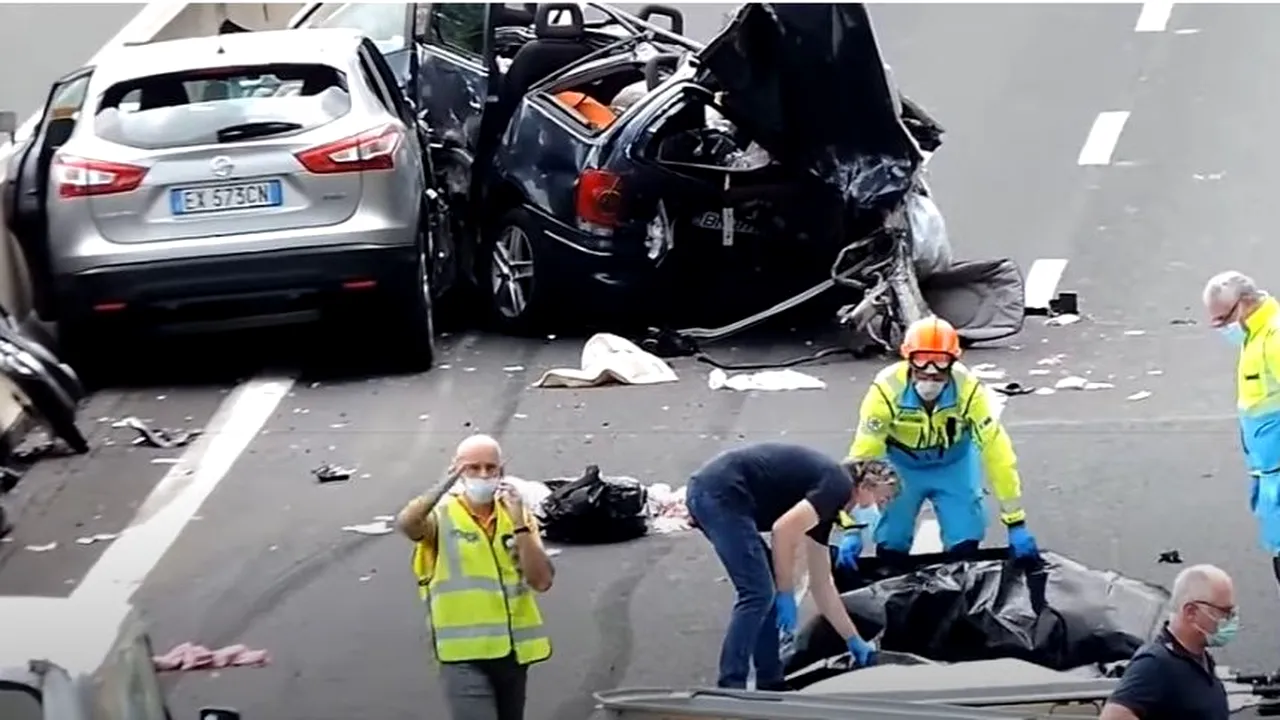 TRAGIC. Românul de 30 de ani care și-a pierdut părinții și doi copii în accidentul din Italia a fost arestat (VIDEO)