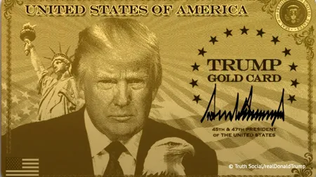 Statele Unite lansează viza pentru bogați. Cât trebuie să plătească străinii pentru Gold Card-ul lui Trump și ce beneficii primesc