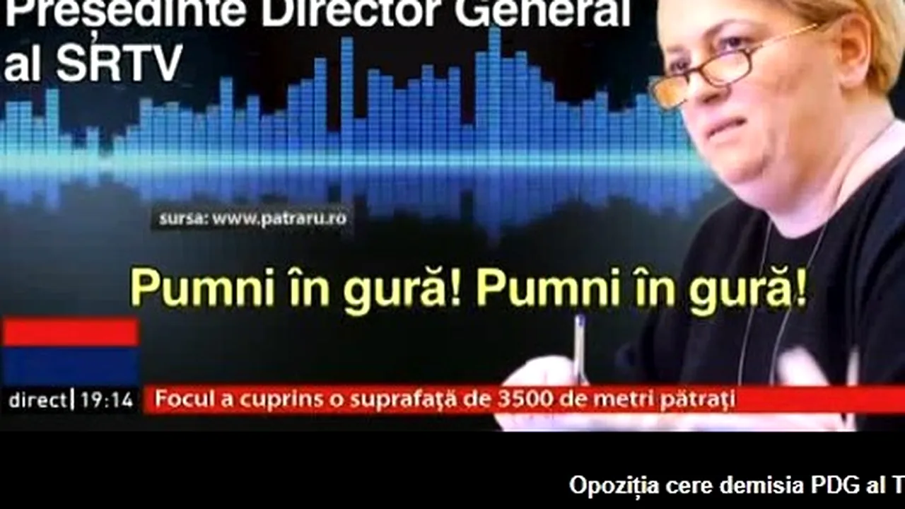 Prima reacție a Doinei Gradea după înregistrările lui Pătraru. Șefa TVR acuză presiuni și amenințări