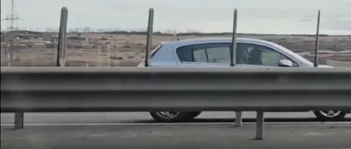 Șofer de 72 de ani, cu permisul SUSPENDAT, filmat pe contrasens pe autostrada A1