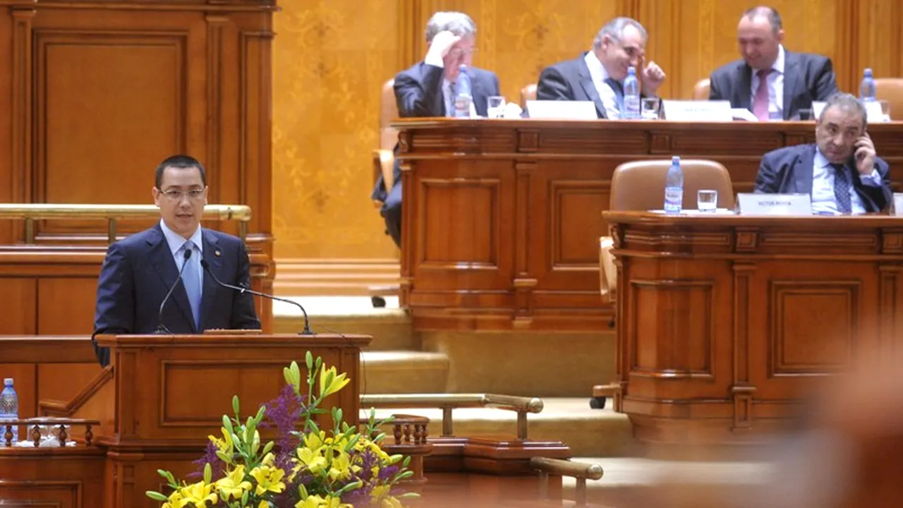 Guvernul Ponta, față-n față cu moțiunea de cenzură. Când vor decide parlamentarii dacă vor demite Executivul