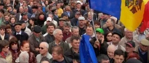 Proteste la Chișinău. Participanții au cerut sprijinul Uniunii Europene și al Statelor Unite