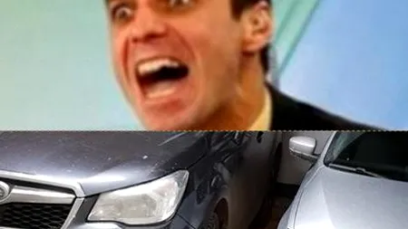 MIRCEA BADEA s-a luat de un șofer care ar fi parcat prea aproape de el. Unde s-a gândit să-și lase CAZANUL ARGINTIU?