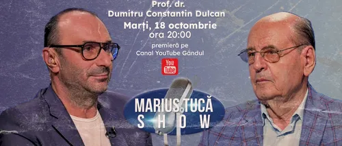 Marius Tucă Show începe marți, 18 octombrie, de la ora 20.00, live pe gândul.ro cu o nouă ediție de colecție