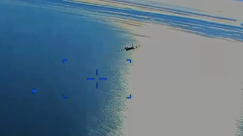 Momentul în care drona americană este ATACATĂ de avioanele de vânătoare rusești, publicat de armata SUA