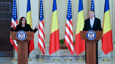 UPDATE | Kamala Harris, Vicepreședintele SUA, declarații de presă la Palatul Cotroceni împreună cu președintele Klaus Iohannis. Mesajul oficialului american - VIDEO