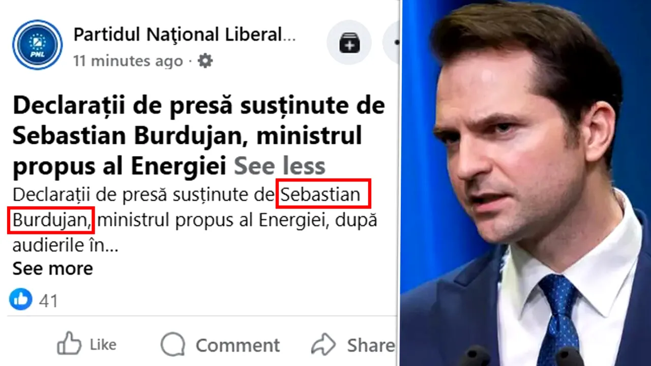 PNL i-a greșit numele propriului ministru propus, Sebastian Burduja. Cum l-au „botezat” liberalii