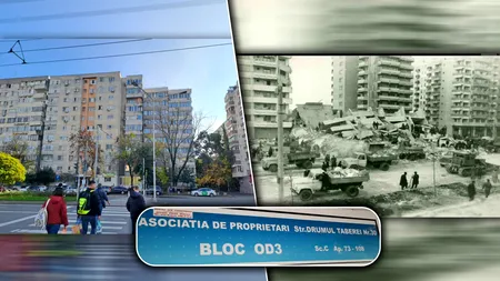 Blocul cu bulină roșie din Drumul Taberei aduce aminte de catastrofa din 1977, când o scară a unui imobil tot de tip „OD” s-a prăbușit în Cartierul Militari. Imobilul evacuat sâmbătă a fost avariat serios la marele seism de acum 49 de ani