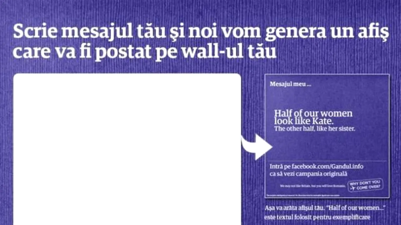 Alătură-te campaniei Gândul cu aplicația 