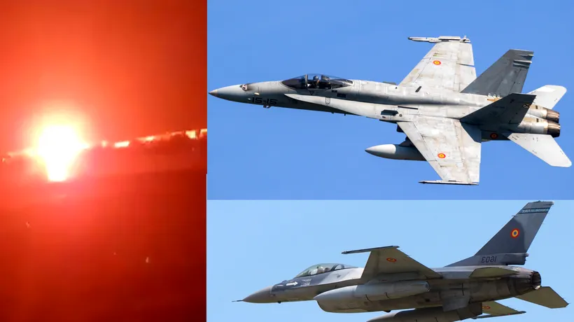 Avioanele F-16 ale Forțelor Aeriene au decolat din cauza unui obiect zburător care a pătruns în spațiul aerian al României