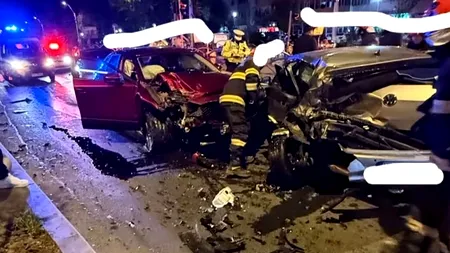 O șoferiță a FUGIT de la locul accidentului, după ce a provocat un carambol în cartierul Rahova din Capitală. Două persoane au fost rănite