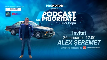 Alex Șeremet, la „Podcast cu Prioritate” #90 by ProMotor: despre mașini cu poveste, colecția lui Ion Țiriac și România la Dakar 2026