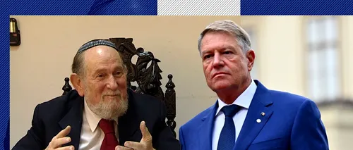 Preşedintele Klaus Iohannis i-a conferit Marelui Rabin al României, Menachem Hacohen, Ordinul Naţional „Steaua României” în grad de Mare Ofiţer